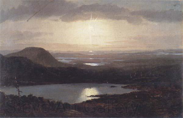 Frederic E.Church Eagle Lake Viewed from Cadillac Mountain Germany oil painting art